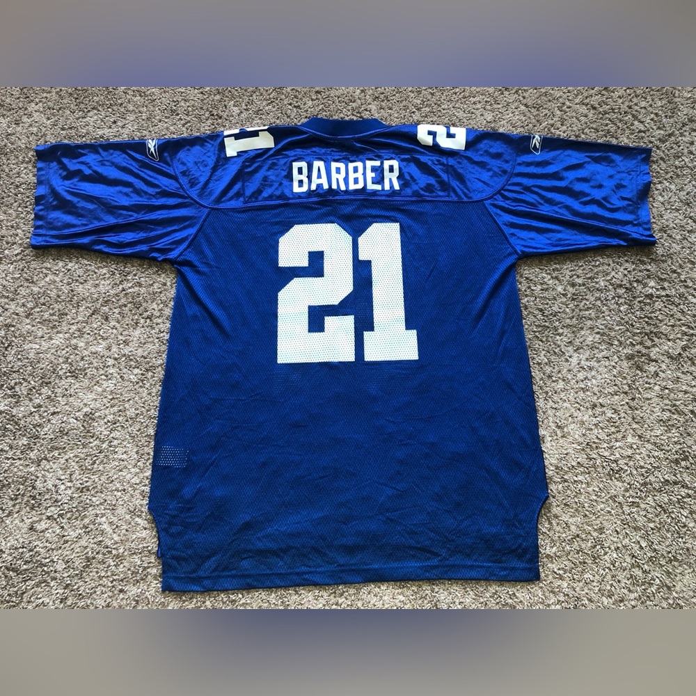 Vintage Reebok New York Giants Tiki Barber #21 NFL On-Field Jersey Men's Size XL - Picture 4 of 11